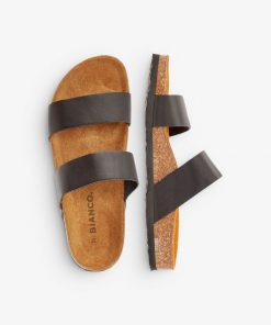 Bianco Biabetricia Twin Strap Sandal Black