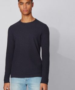 Hugo Boss Tempest Long-Sleeve T-Shirt Navy Blue