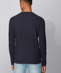 Hugo Boss Tempest Long-Sleeve T-Shirt Navy Blue