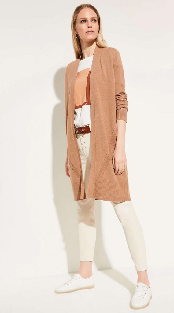 Comma Long Cardigan Brown