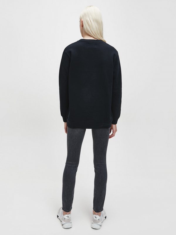 Calvin Klein Monogram Logo Sweatshirt Black