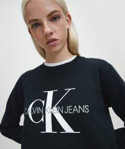 Calvin Klein Monogram Logo Sweatshirt Black