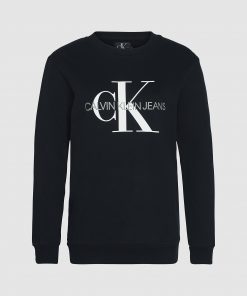 Calvin Klein Monogram Logo Sweatshirt Black