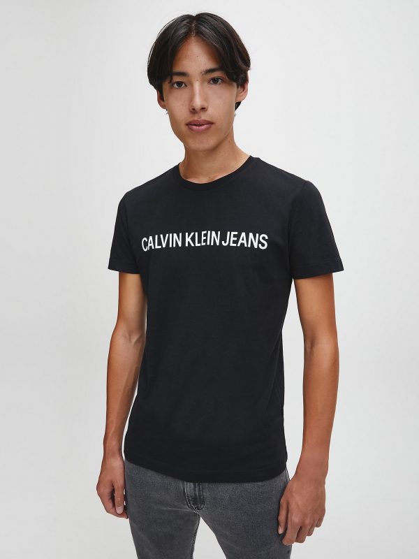 Calvin Klein Institutional logo T-shirt Black