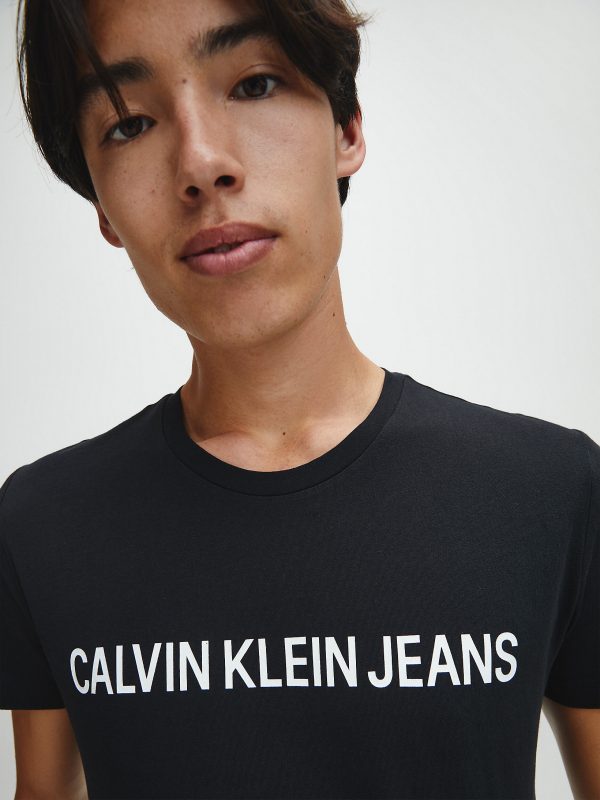 Calvin Klein Institutional logo T-shirt Black