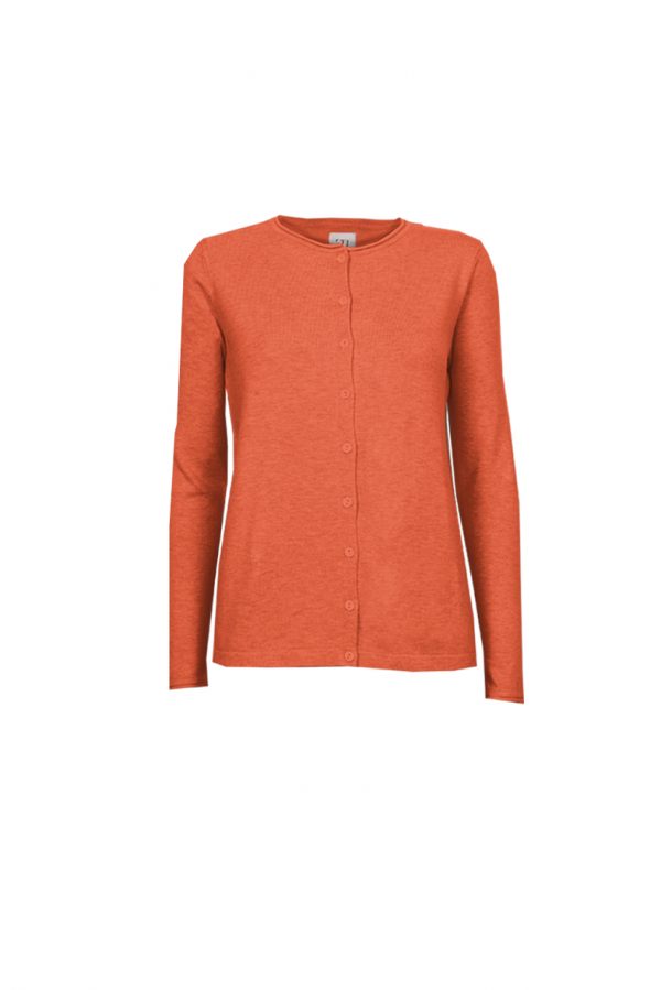 STI Riven Cardigan Spicy orange