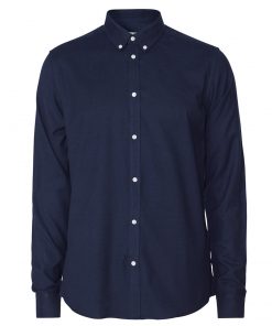 Les Deux Harrison B.D Brushed Shirt Dark Navy