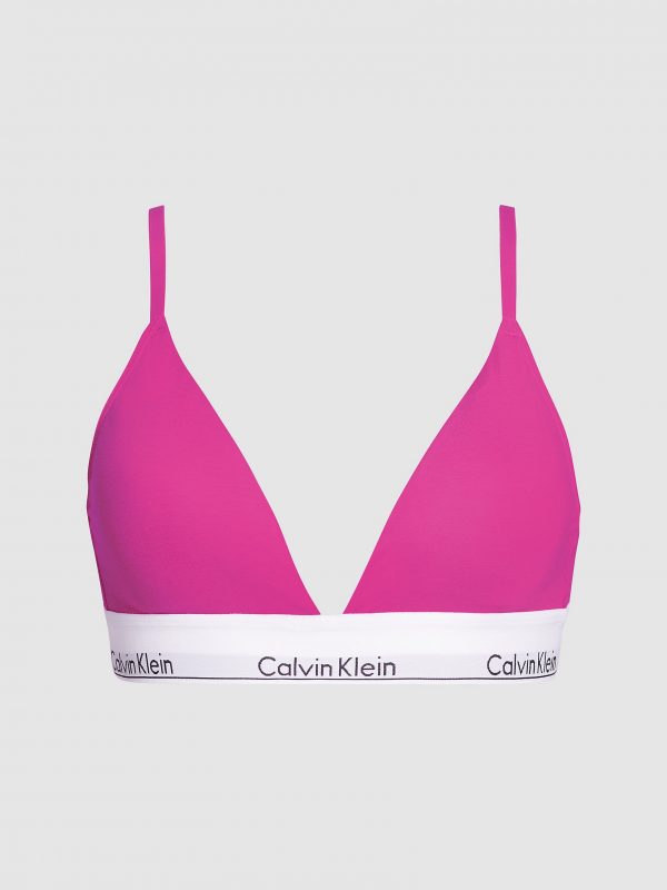 Calvin Klein Triangle Bra Bright Magenta
