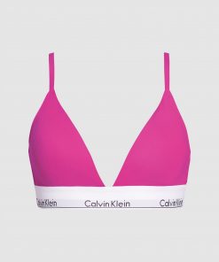 Calvin Klein Triangle Bra Bright Magenta