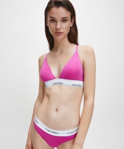 Calvin Klein Triangle Bra Bright Magenta