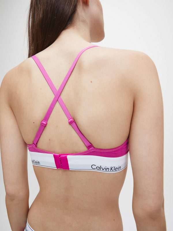 Calvin Klein Triangle Bra Bright Magenta