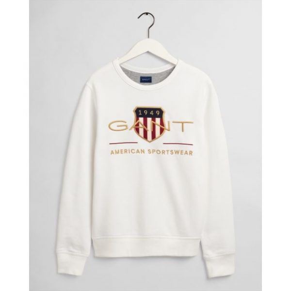 Gant Archive Shield C-Neck Eggshell