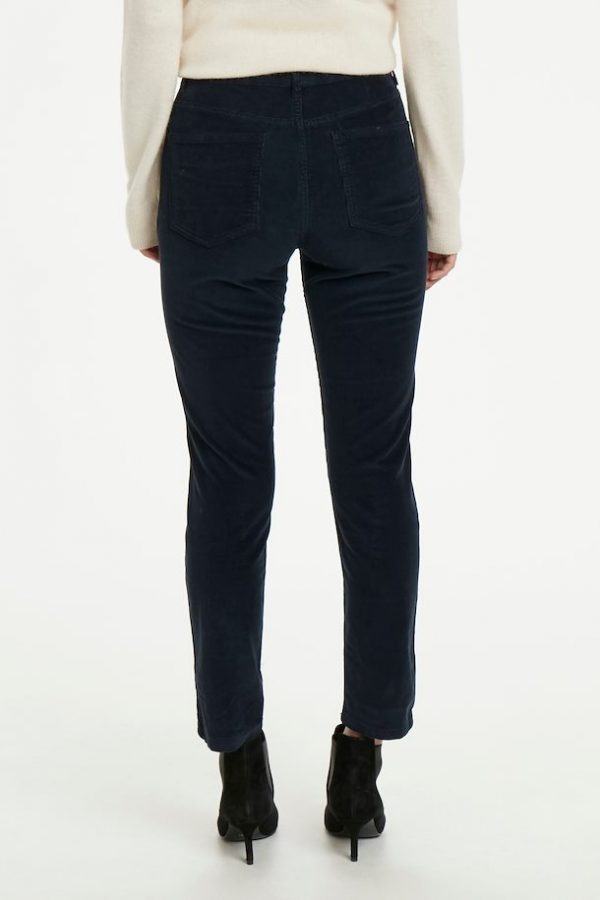 Part Two Silvia Velvet Pants Dark Navy