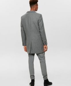Only & Sons Julian Solid Wool Coat Grey