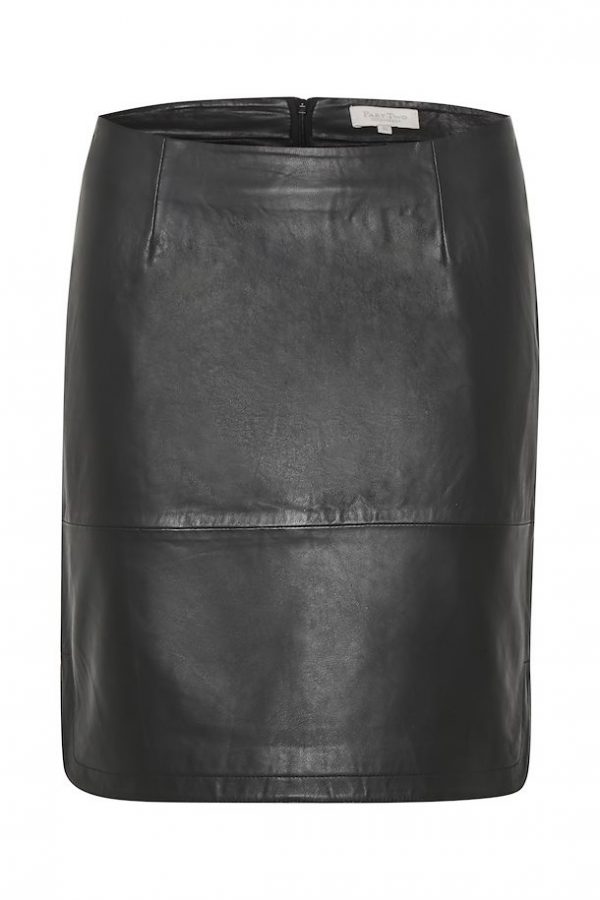 Part Two Ursanas Leather Skirt Black
