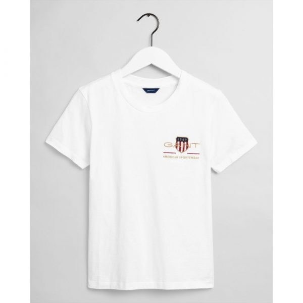 Gant Woman Archive Shield T-shirt White