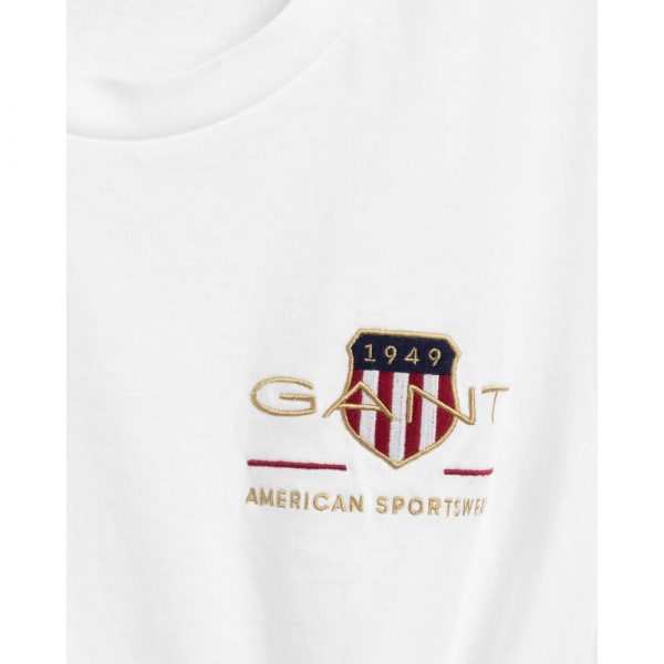 Gant Woman Archive Shield T-shirt White