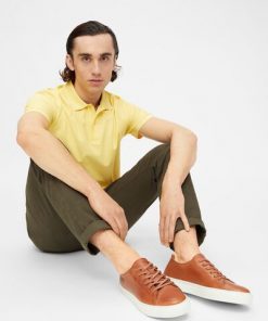 Bianco Biajay Leather Sneaker Cognac