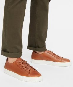 Bianco Biajay Leather Sneaker Cognac