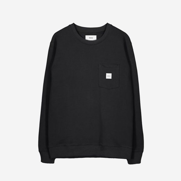 Makia Square Pocket Sweatshirt Black