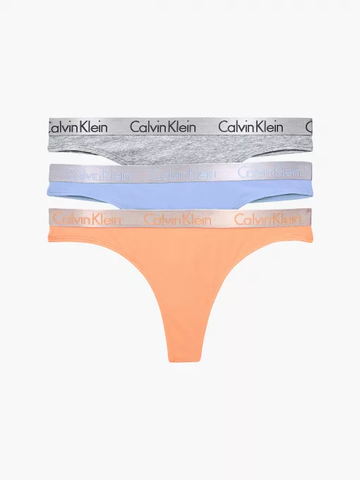 Calvin Klein 3-Pack Thong Radiant Cotton