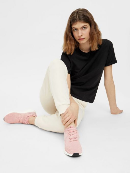 Bianco Biadelana Knit Sneakers Rose