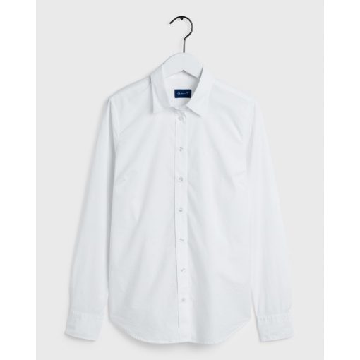 Gant Woman Solid Stretch Shirt White