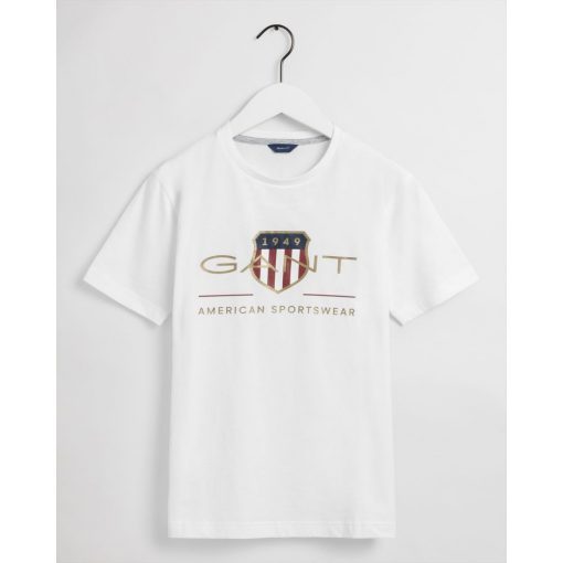 Gant Teens Archive Shield T-Shirt White