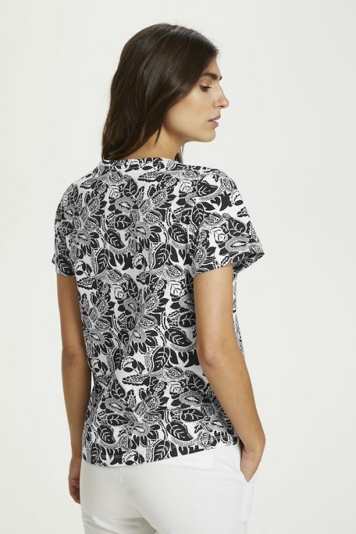 Part Two Gesina T-shirt Black Block Print
