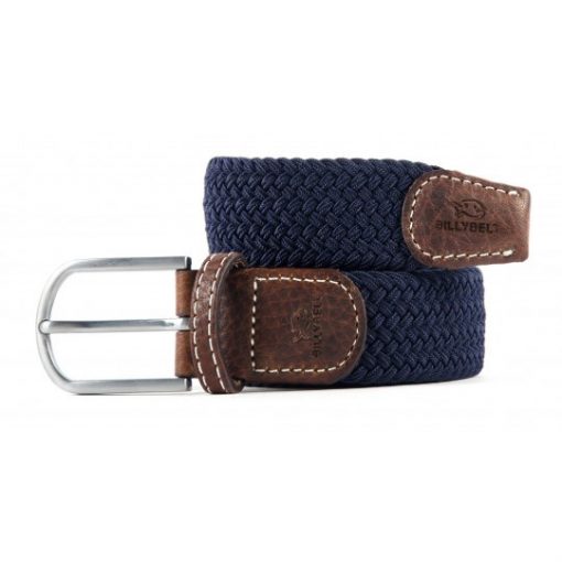 Billybelt Elastic Woven Belt Navy Blue