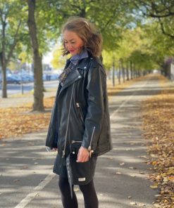 Human Scales Unisex Emelie Leather Jacket Black