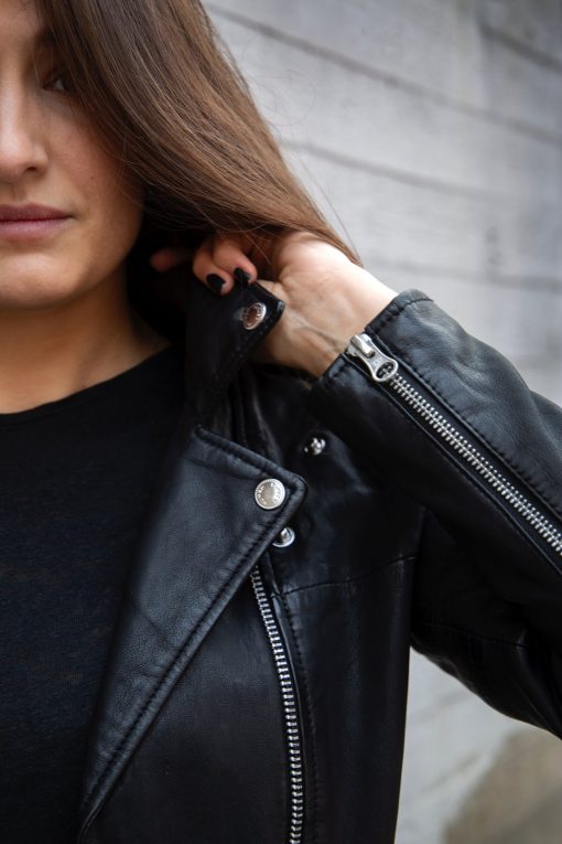 Human Scales Eva Leather Jacket Black