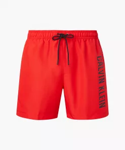 Calvin klein Medium Drawstring Swim Shorts Fierce Red