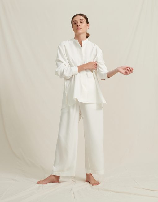 A Part of the Art Airy Shirt Soft Modal White