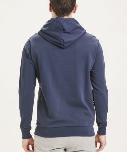 Knowledge Cotton Apparel Elm Transfer Hood Total Eclipse
