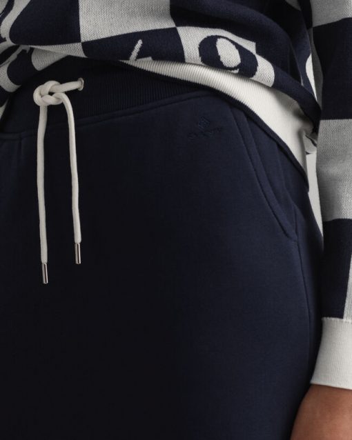 Gant Woman Zip Jersey Skirt Evening Blue