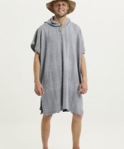 Knowledge Cotton Apparel Surf Hoodie Towel Total Eclipse