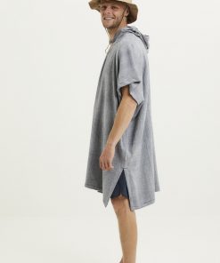 Knowledge Cotton Apparel Surf Hoodie Towel Total Eclipse