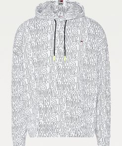 Tommy Jeans Tommy Aop Hoodie White