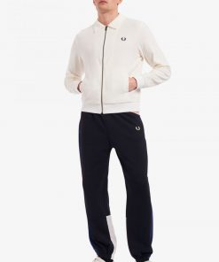 Fred Perry Towelling Track Jacket White