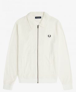 Fred Perry Towelling Track Jacket White