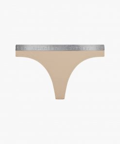 Calvin klein Radiant Cotton Thong Charming Khaki