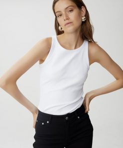Gestuz Rollagz Jersey Top White