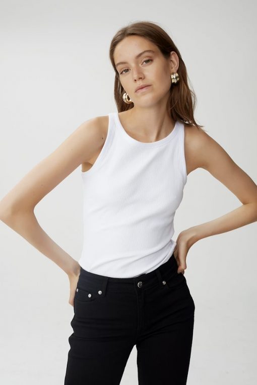Gestuz Rollagz Jersey Top White