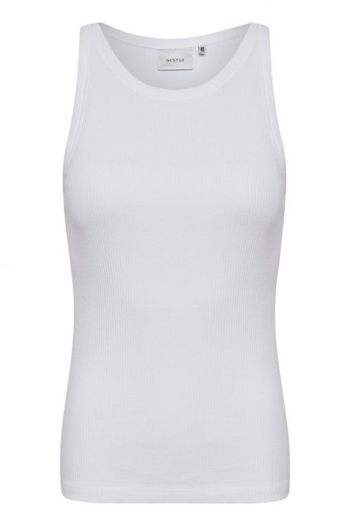 Gestuz Rollagz Jersey Top White