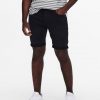 Only & Sons Ply Life Denim Shorts Black