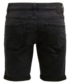 Only & Sons Ply Life Denim Shorts Black