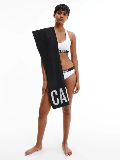 Calvin Klein Beach Towel Black