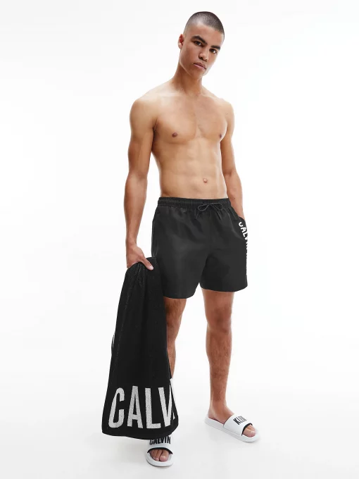 Calvin Klein Beach Towel Black