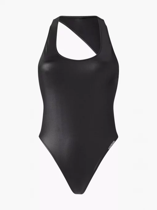 Calvin Klein Scoop Neck Swim Suit Black